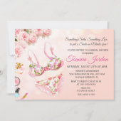 Floral Lingerie Bridal Shower Uitnodiging (Voorkant)