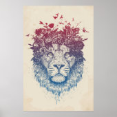 Floral lion III Poster (Voorkant)