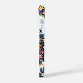 Floral Lion Silhouette iPhone 15 Case (Linkerkant)