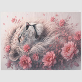 Floral Lion Tissuepapier