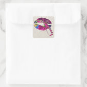 Floral Lips Motif Sticker (Tas)