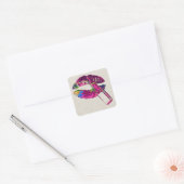 Floral Lips Motif Sticker (Envelop)