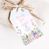Floral Little Butterfly Verjaardagsfeest Favoriet  Cadeaulabel