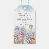 Floral Little Fairies Birthday Dank je wel Cadeaulabel (Voorkant)