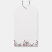 Floral Little Pumpkin Baby shower Favoriet Cadeaulabel (Achterkant)