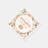 Floral Little Pumpkin-Baby shower Servet (Hoek)