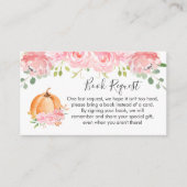 Floral Little Pumpkin Book Request Enclosure Kaart (Voorkant)