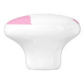 Floral Llama Alpaca Pink Keramische Knop (Zijkant)