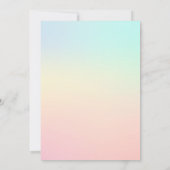 Floral Llama Birthday Uitnodiging (Achterkant)