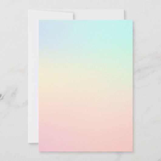 Floral Llama Birthday Uitnodiging (Achterkant)