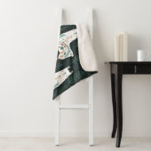 Floral Llamas Schattigee textuur Sherpa Deken (In situ)