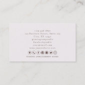 Floral logo, consultant modern Visitekaartje (Achterkant)