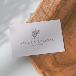 Floral logo, consultant modern Visitekaartje