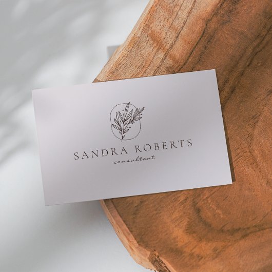 Floral logo, consultant modern Visitekaartje