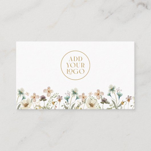 Floral Logo Visitekaartje (Voorkant)