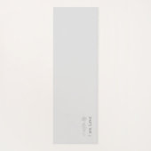  Floral Lotus Gray Unalome Yoga Mat (Achterkant)