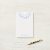 Floral Lotus Mandala Post-it® Notes (Op bureau)