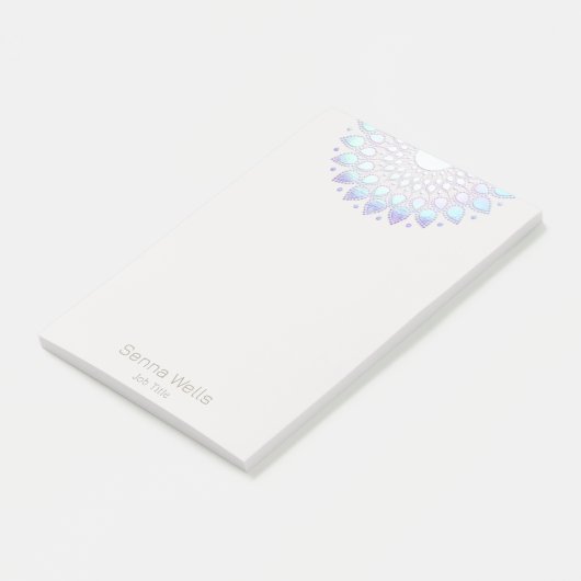 Floral Lotus Mandala Post-it® Notes (Schuin)