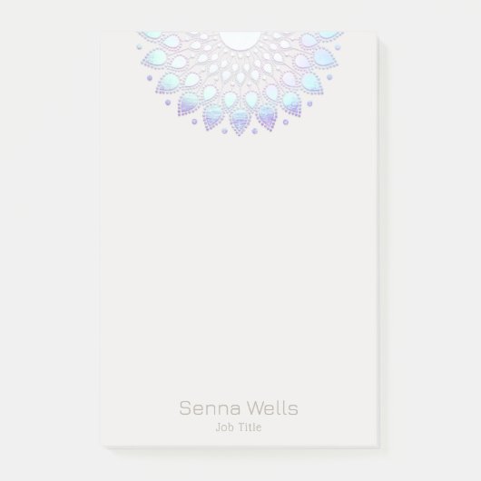 Floral Lotus Mandala Post-it® Notes (Voorkant)