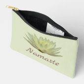 Floral Lotus Waterlelie Geel Groen Gepersonaliseer Etui (Open)