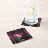 Floral Lotus Wedding Suite | Sterrennacht Romance Kartonnen Onderzetters (Insitu)