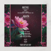 Floral Lotus Wedding Suite | Sterrennacht Romance Programmakaart (Voorkant)