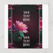 Floral Lotus Wedding Suite | Sterrennacht Romance Programmakaart (Achterkant)