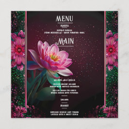 Floral Lotus Wedding Suite | Sterrennacht Romance Programmakaart