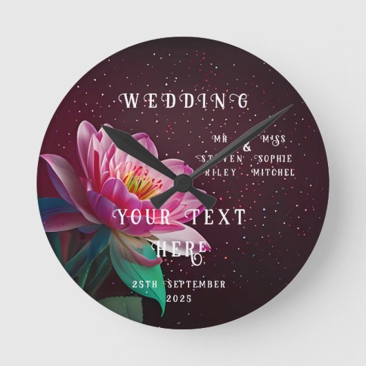 Floral Lotus Wedding Suite | Sterrennacht Romance Ronde Klok (Voorkant)