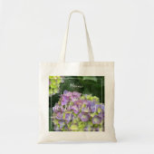 Floral Love Bijbel Verse Monogram & Foto aanpassen Tote Bag (Voorkant)