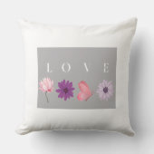 Floral LOVE Botanical Home Decor Gift Kussen (Voorkant)
