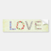 Floral Love Bumpersticker (Voorkant)