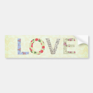 Floral Love Bumpersticker