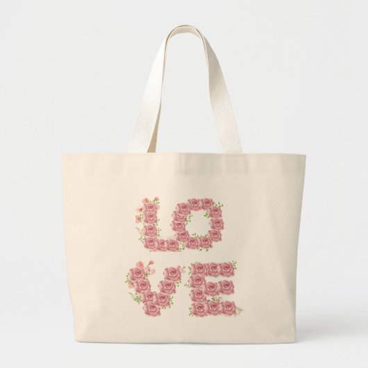 Floral Love Canvas tas (Voorkant)