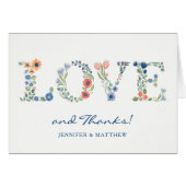 Floral LOVE Dank je wel (Voorkant Horizontaal)