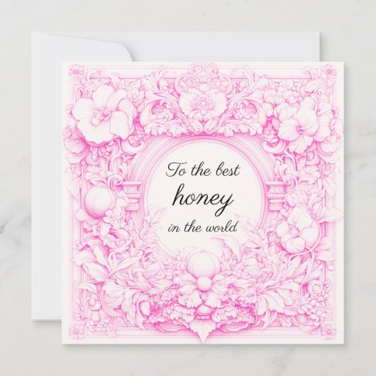 Floral Love Day Card Kaart (Voorkant)