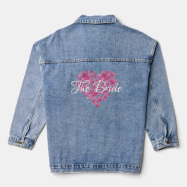 Floral Love Heart Denim Jacket