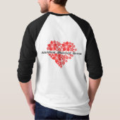 Floral Love Heart T-shirt (Achterkant)
