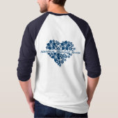 Floral Love Heart T-shirt (Achterkant)