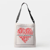 Floral Love Heart Tas (Achterkant)
