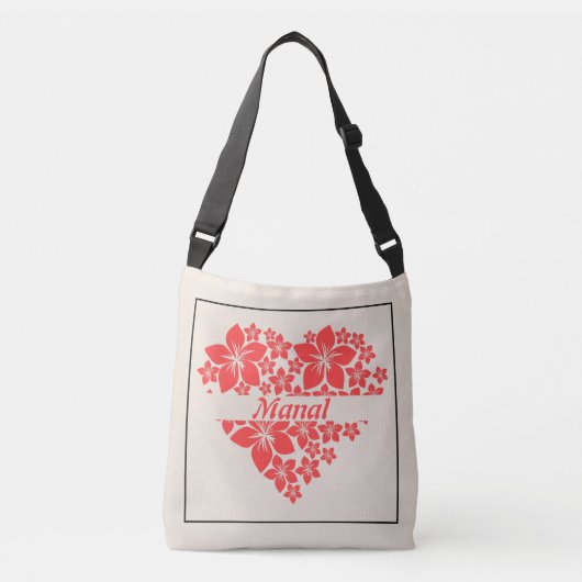 Floral Love Heart Tas (Voorkant)