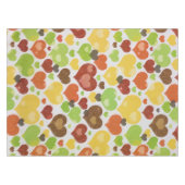 Floral Love Hearts Pattern Pink Tafelkleed (Voorkant (Horizontaal))