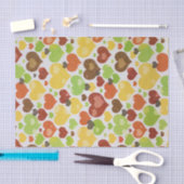 Floral Love Hearts Pattern Pink Tissuepapier (Craft)