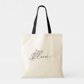 Floral love in elegant chic  tote bag (Achterkant)