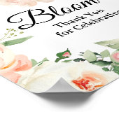 Floral Love is In Bloom - Thank You Sign Poster (Hoek)