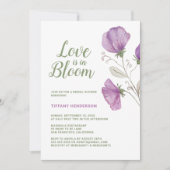 Floral Love is in Bloom Vrijgezellenfeest Kaart (Voorkant)