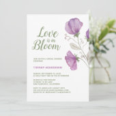 Floral Love is in Bloom Vrijgezellenfeest Kaart (Staand voorkant)
