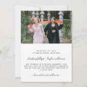 Floral Love is Love LGBT Elopement Aankondiging (Achterkant)