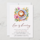 Floral Love is Vrijgezellenfeest brouwen Kaart (Voorkant)