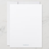 Floral Love Jewish Wedding Invitations Kaart (Achterkant)